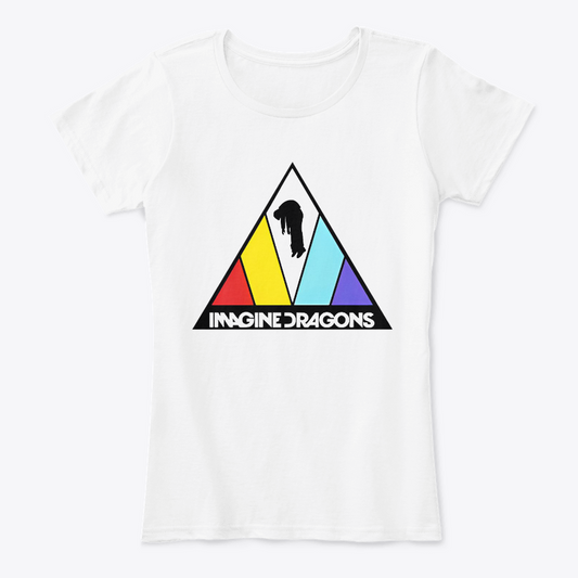 Camiseta Algodon Imagine Dragons Art Mujer