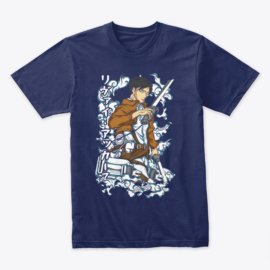 Camiseta Algodon Attack On Titan Levi Ackerman Poster