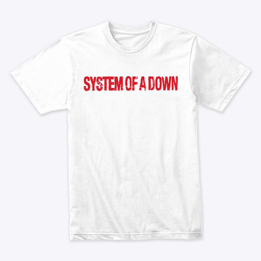 Camiseta Algodon System Of A Down Logo Rojo