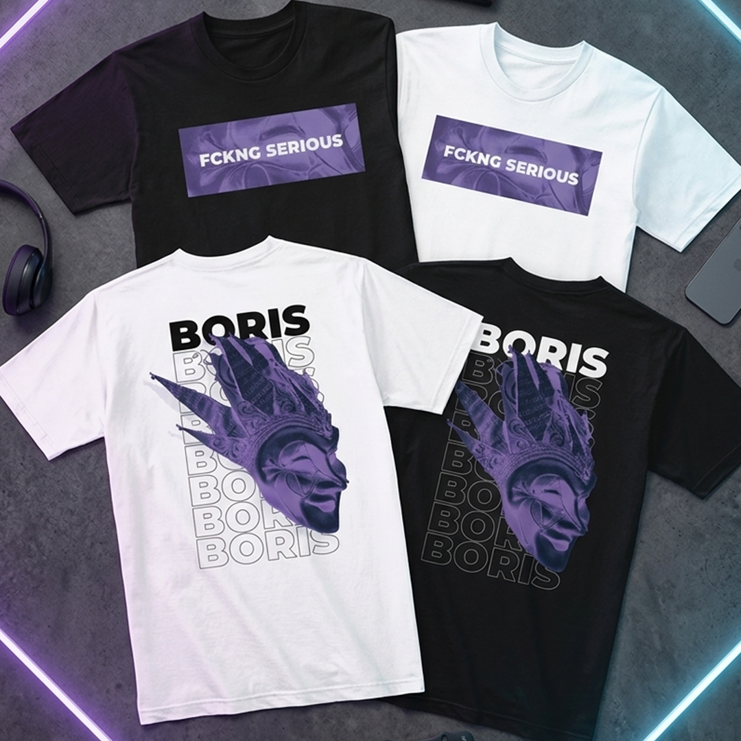 Camiseta Algodon Boris Brejcha FCKNG 2025 Morado