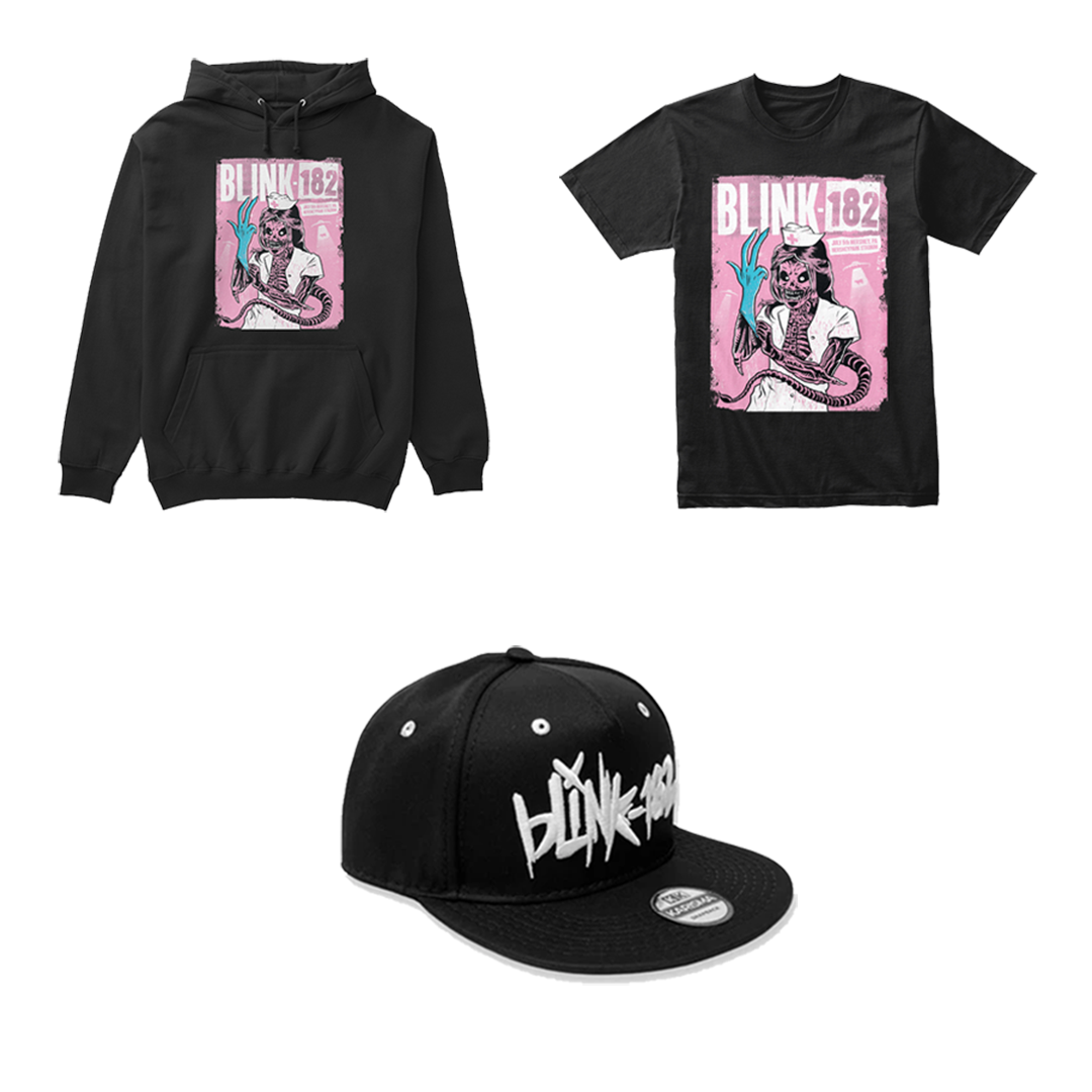 Combo Blink 182 Concert USA: Buzo, Camiseta y Gorra