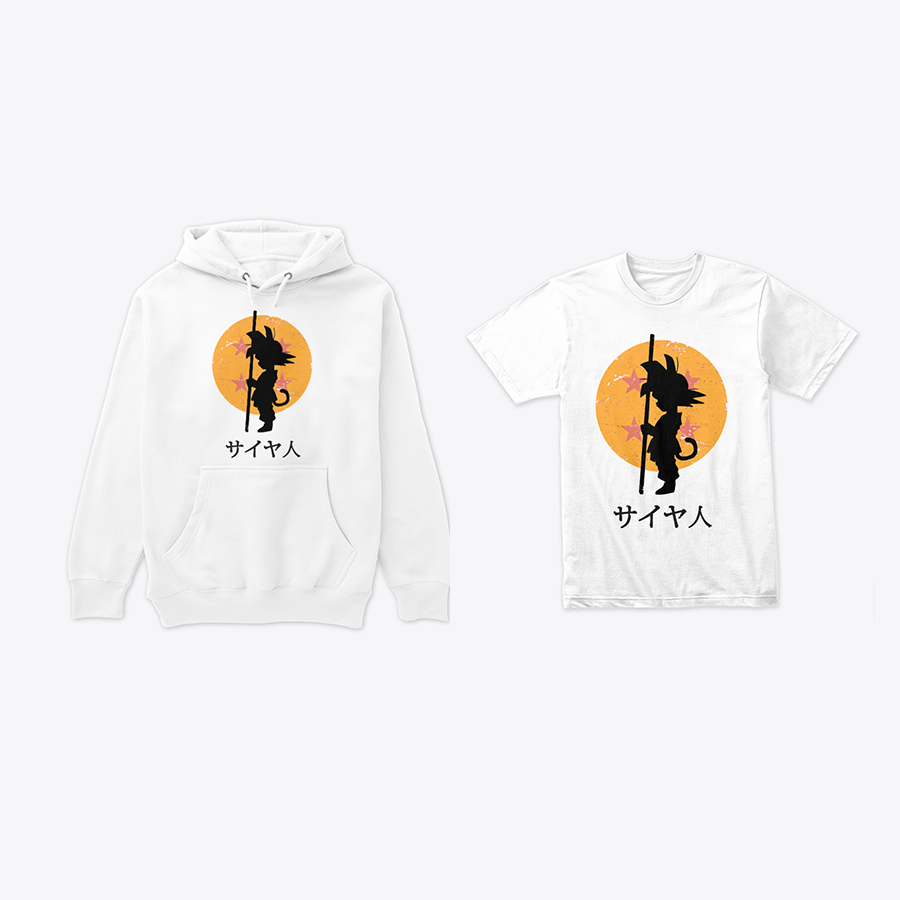 Combo Dragon Ball Goku Báculo: Buzo y Camiseta