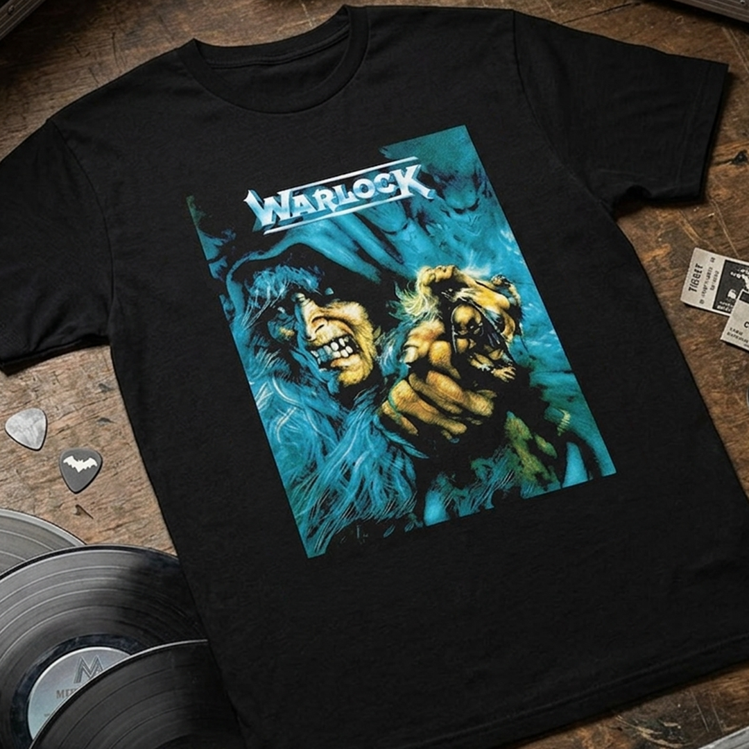 Camiseta Algodon Warlock Poster