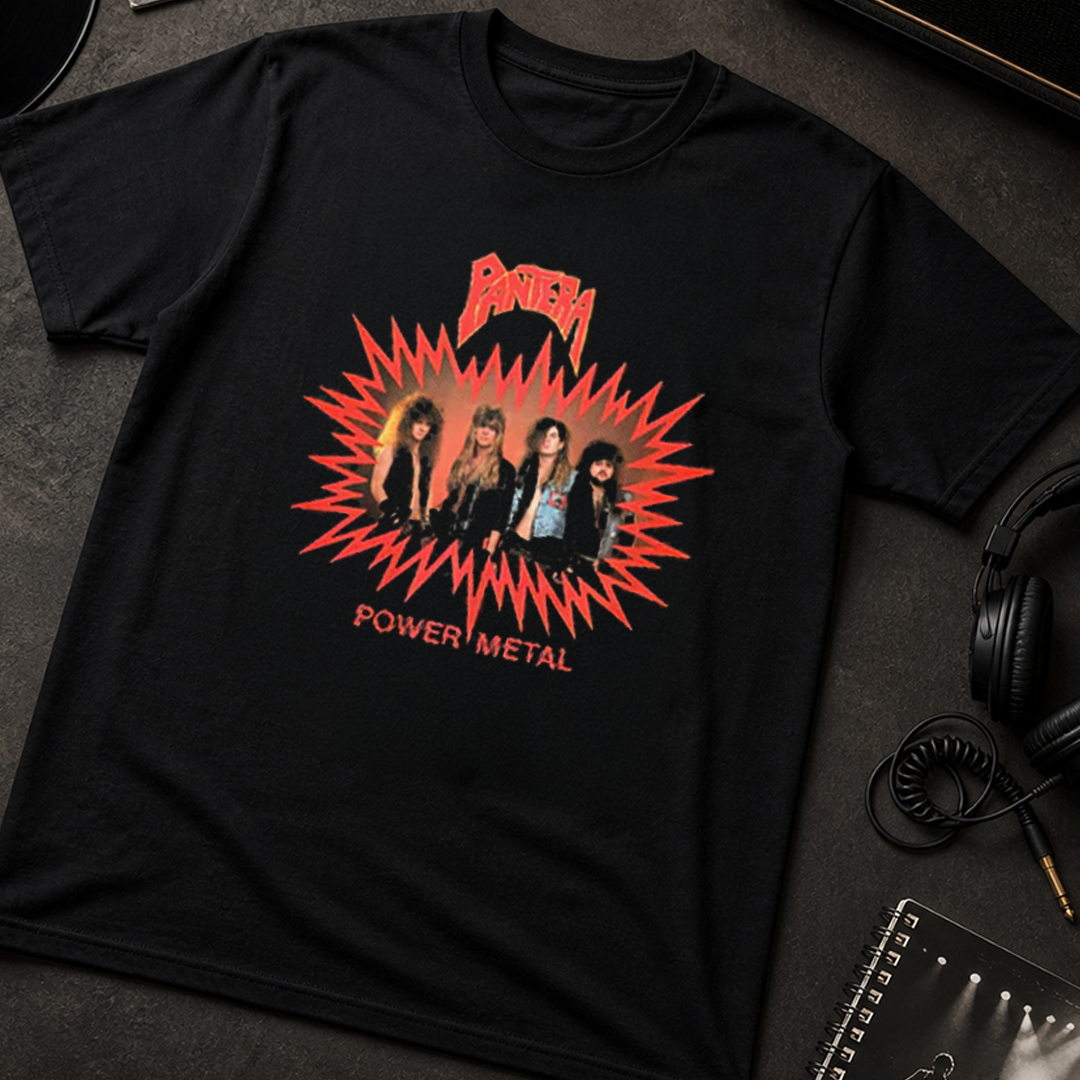 Camiseta Algodon Pantera Power Metal Art