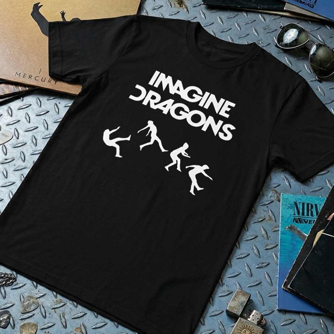 Camiseta Algodon Imagine Dragons Logo