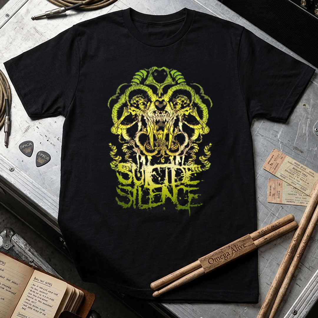 Camiseta Algodon Suicide Silence Monster Face