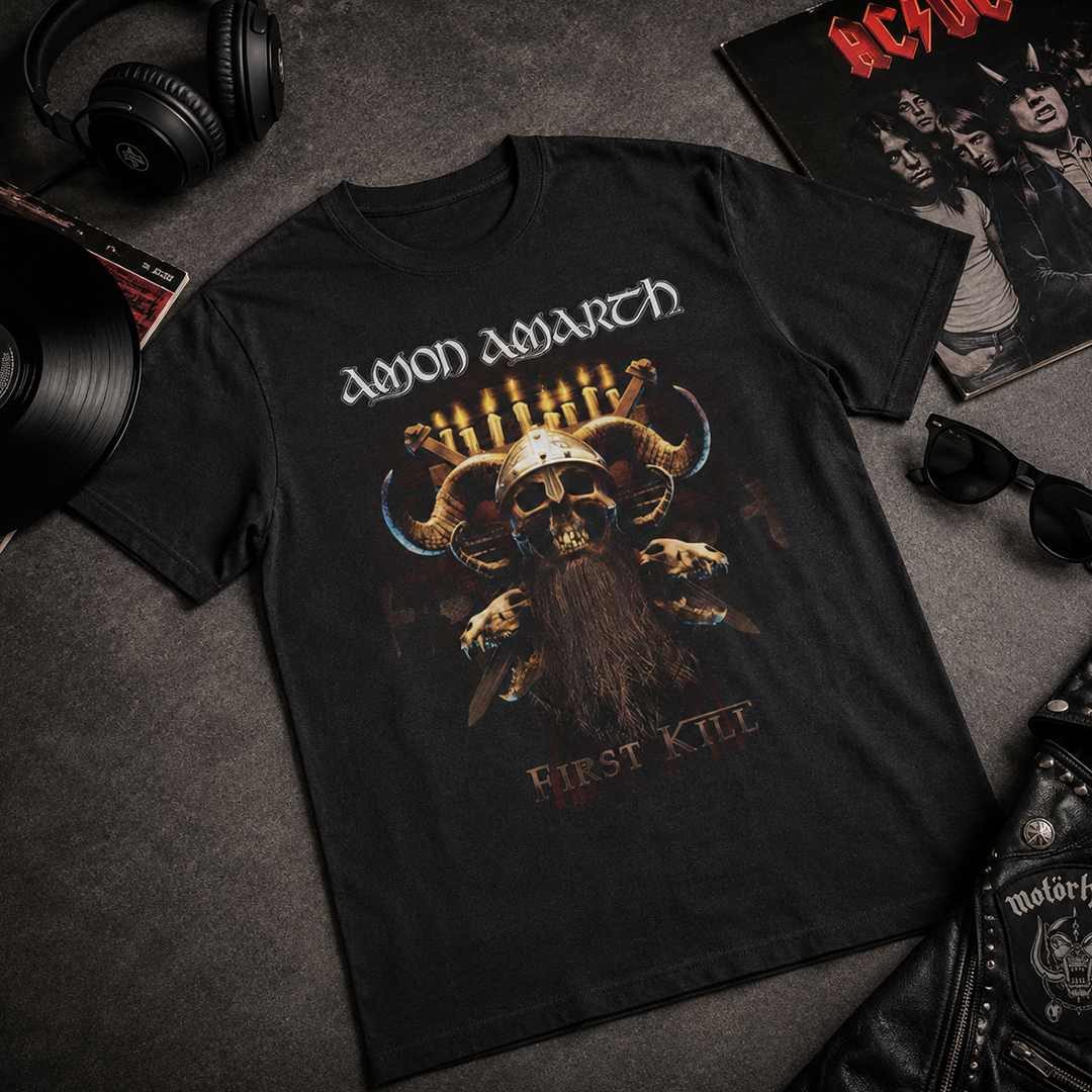 Camiseta Algodon Amon Amarth First Kill