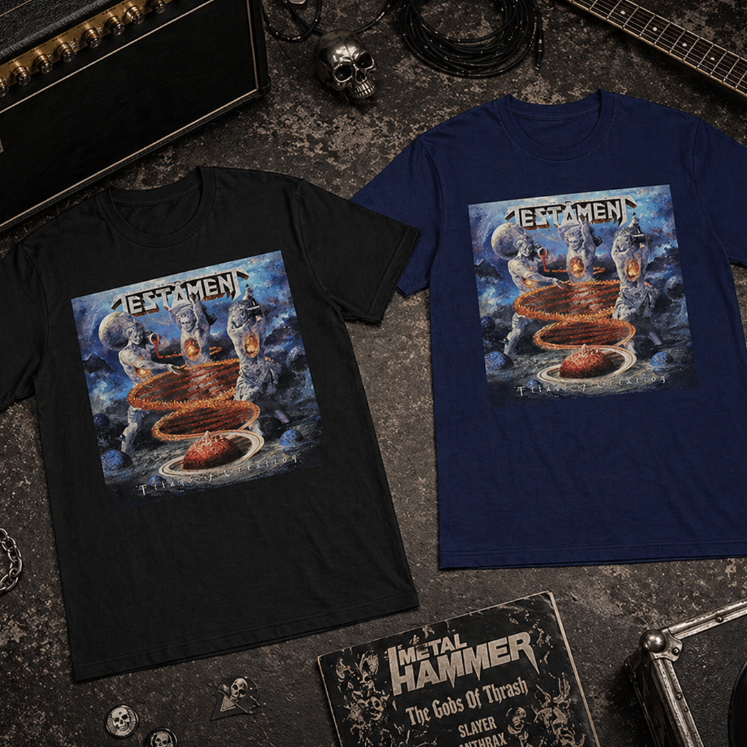 Camiseta Algodon Testament Titans Of Creation