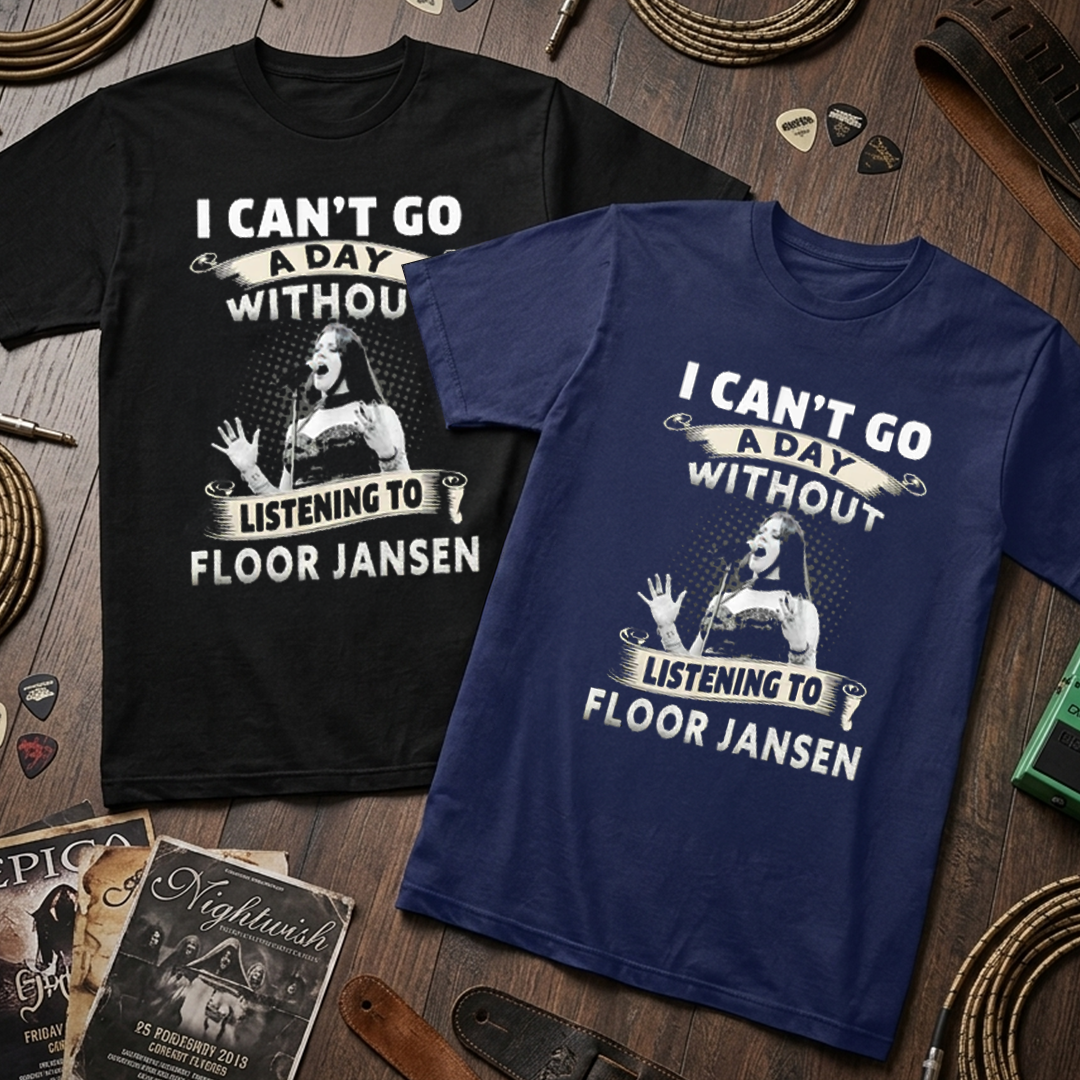 Camiseta Algodon I Can't Go A Day Without Listening