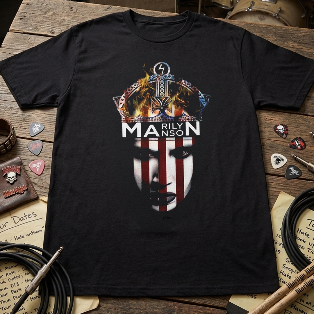 Camiseta Algodon Marilyn Manson Art