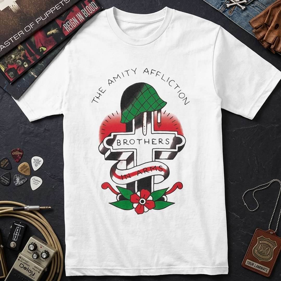 Camiseta Algodón The Amity Affliction Brother in Arms