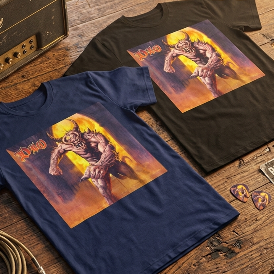 Camiseta Algodon Dio Monster Poster Syle