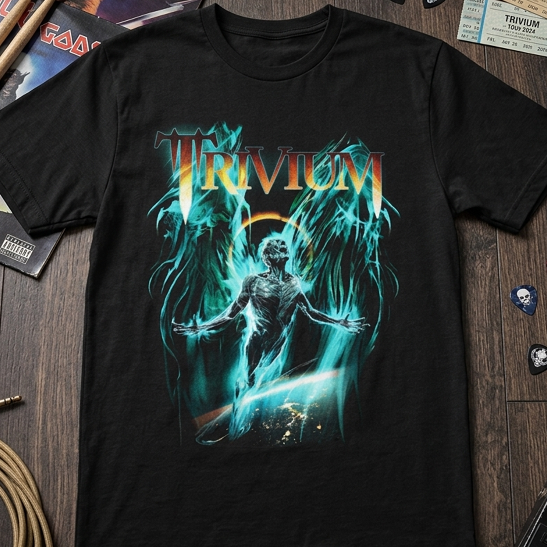 Camiseta Algodon Trivium Poster