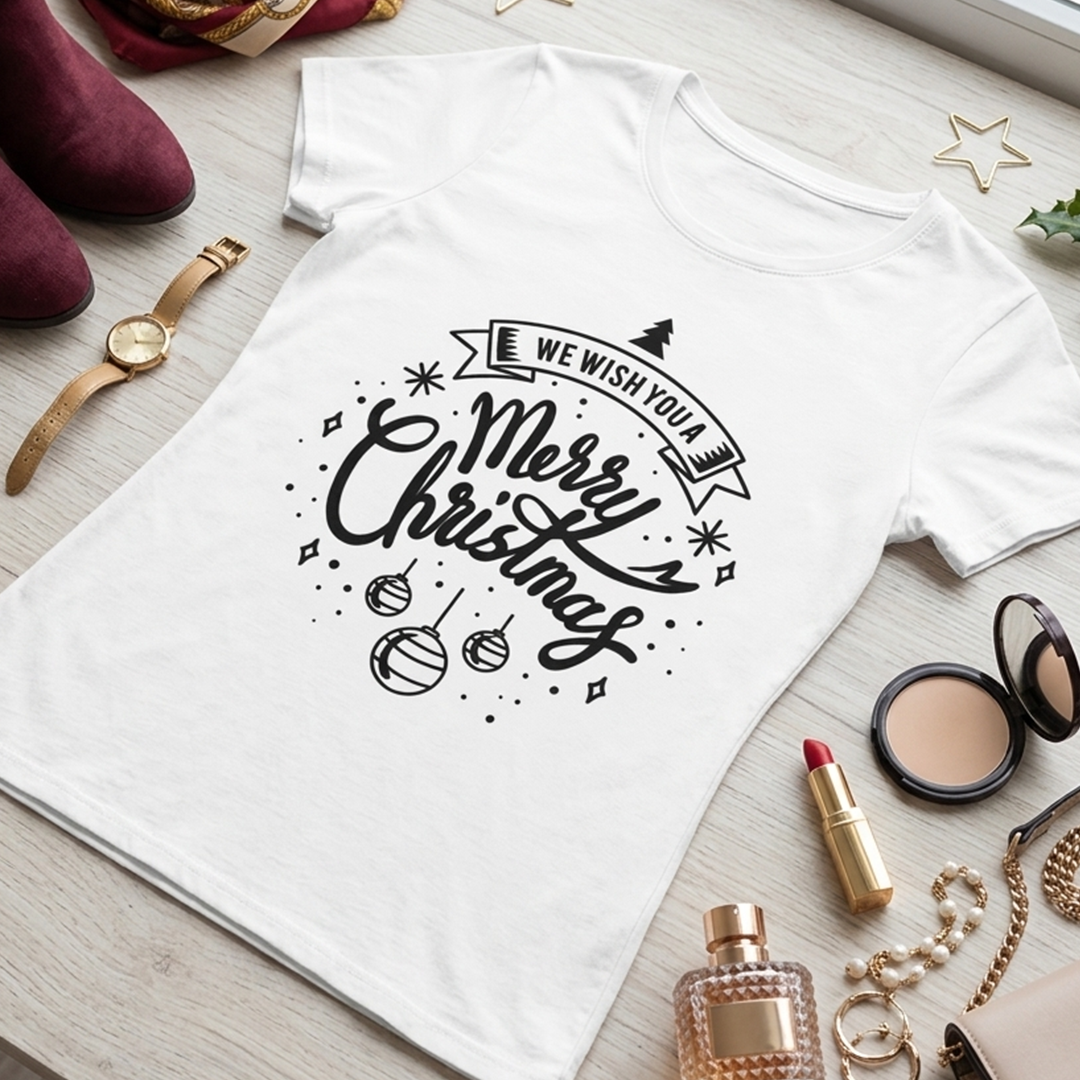 Camiseta Navidad Mensaje Karisma para mujer