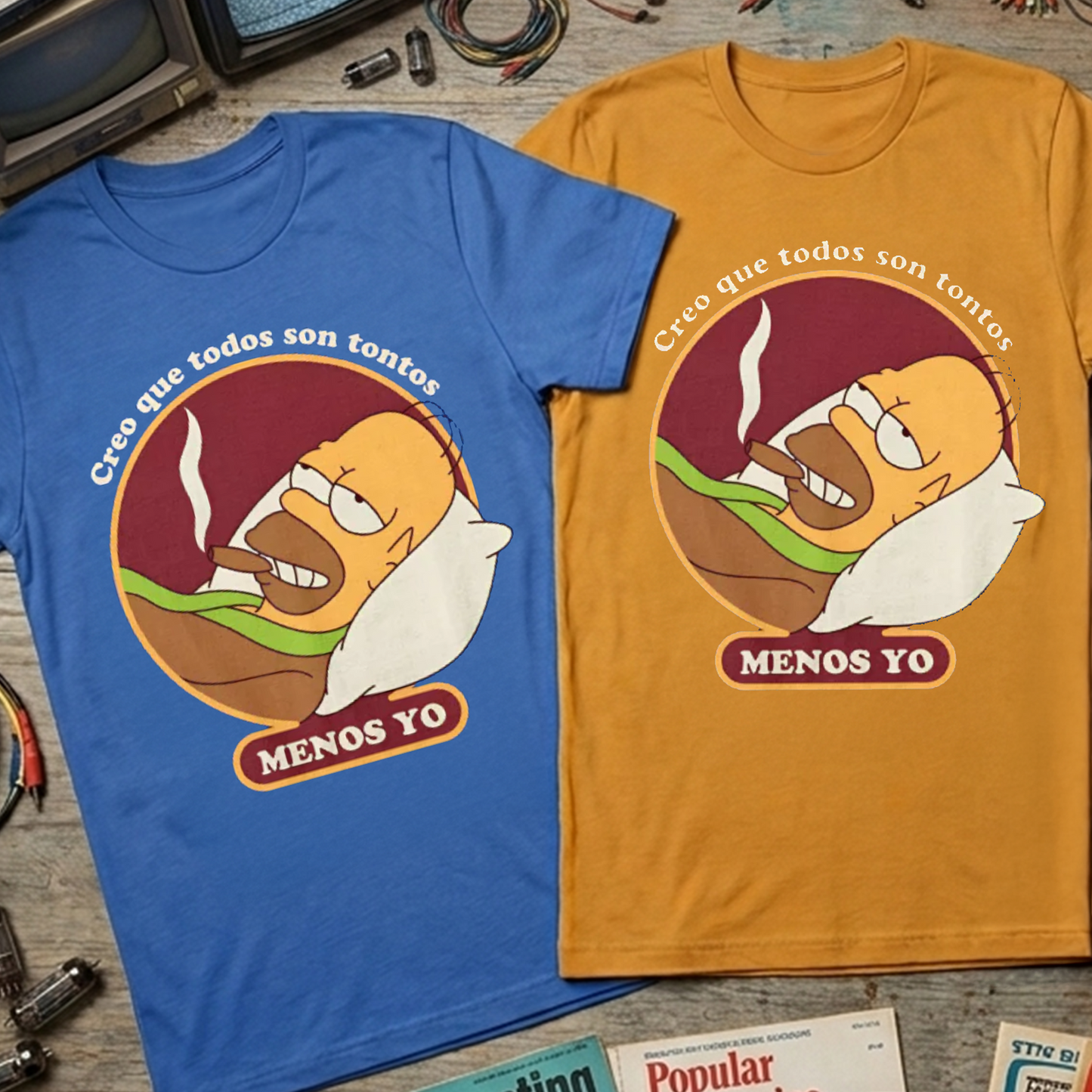 Camiseta Algodon Homero Man Poster