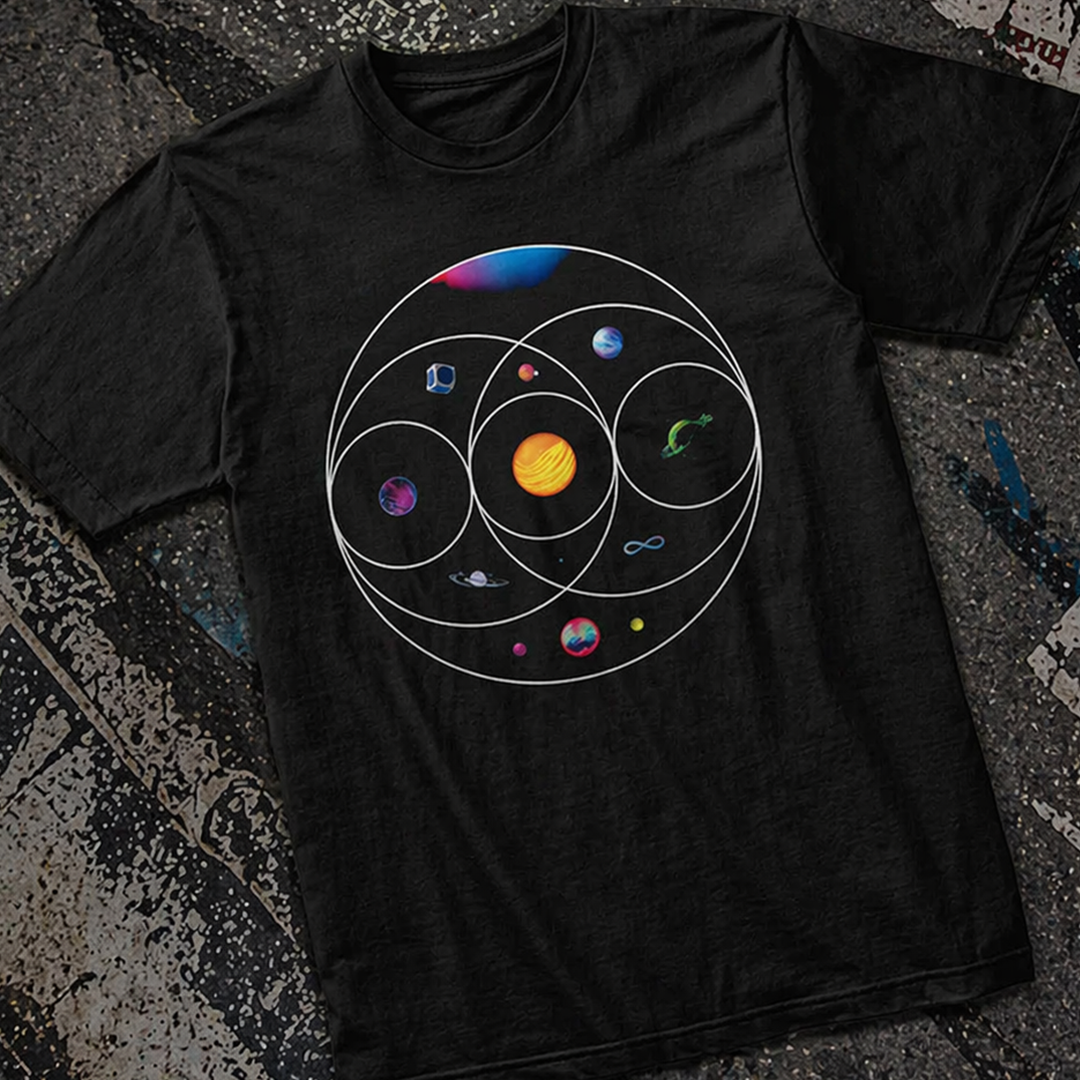 Camiseta Algodon Coldplay Sistema Solar