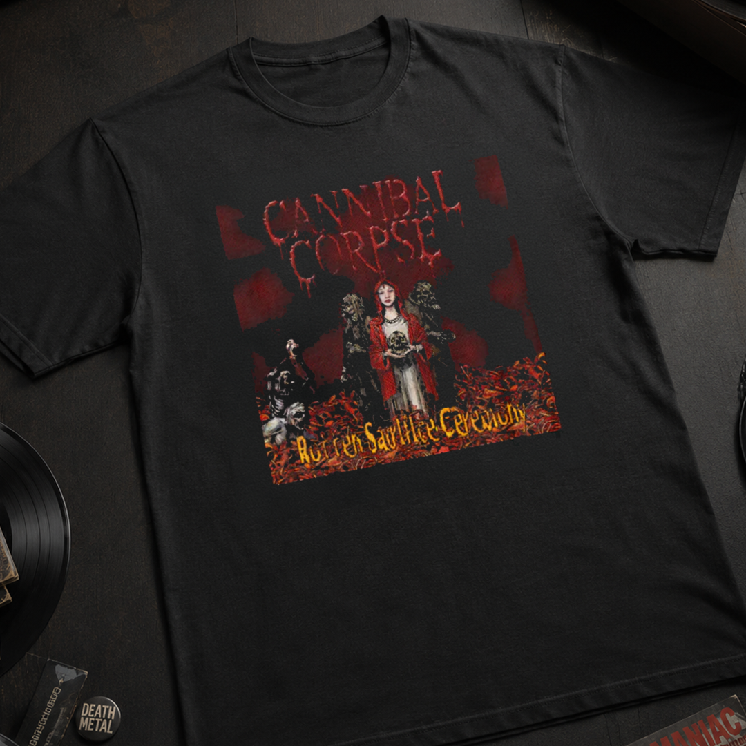 Camiseta Algodon Cannibal Corpse Rotten Saulile Ceremony