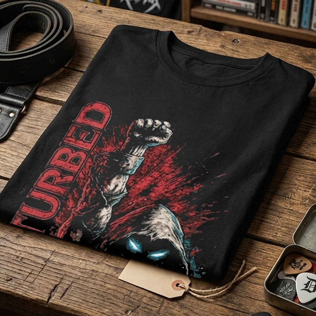 Camiseta Algodon Disturbed Art