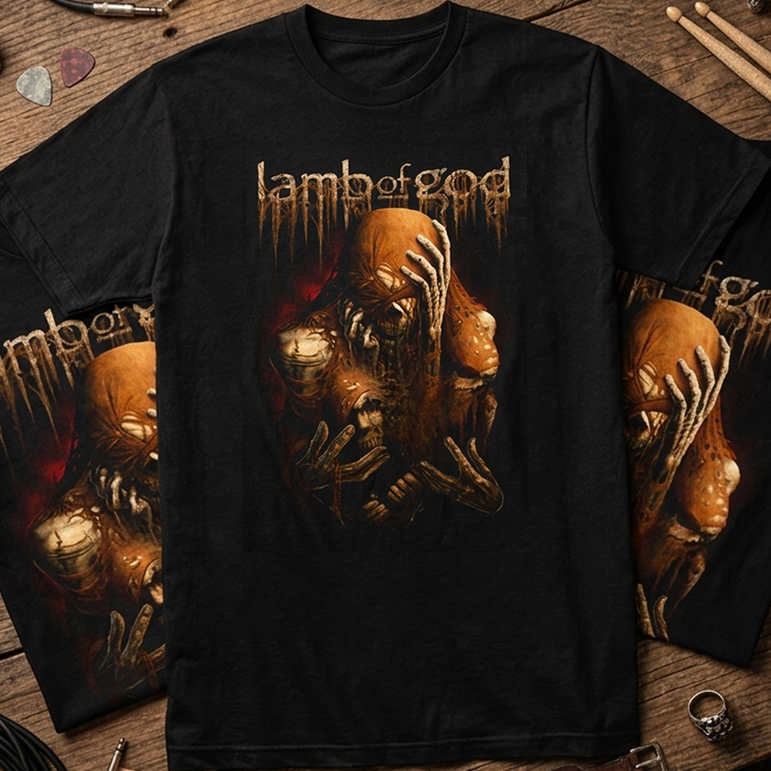 Camiseta Algodon Lamb Of God concierto Tour Band Heavy Metal