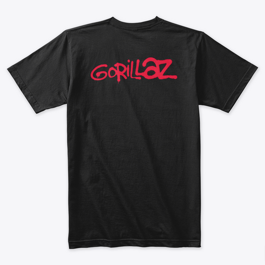 Camiseta Algodon Gorillaz 2D Art HOK/Logo