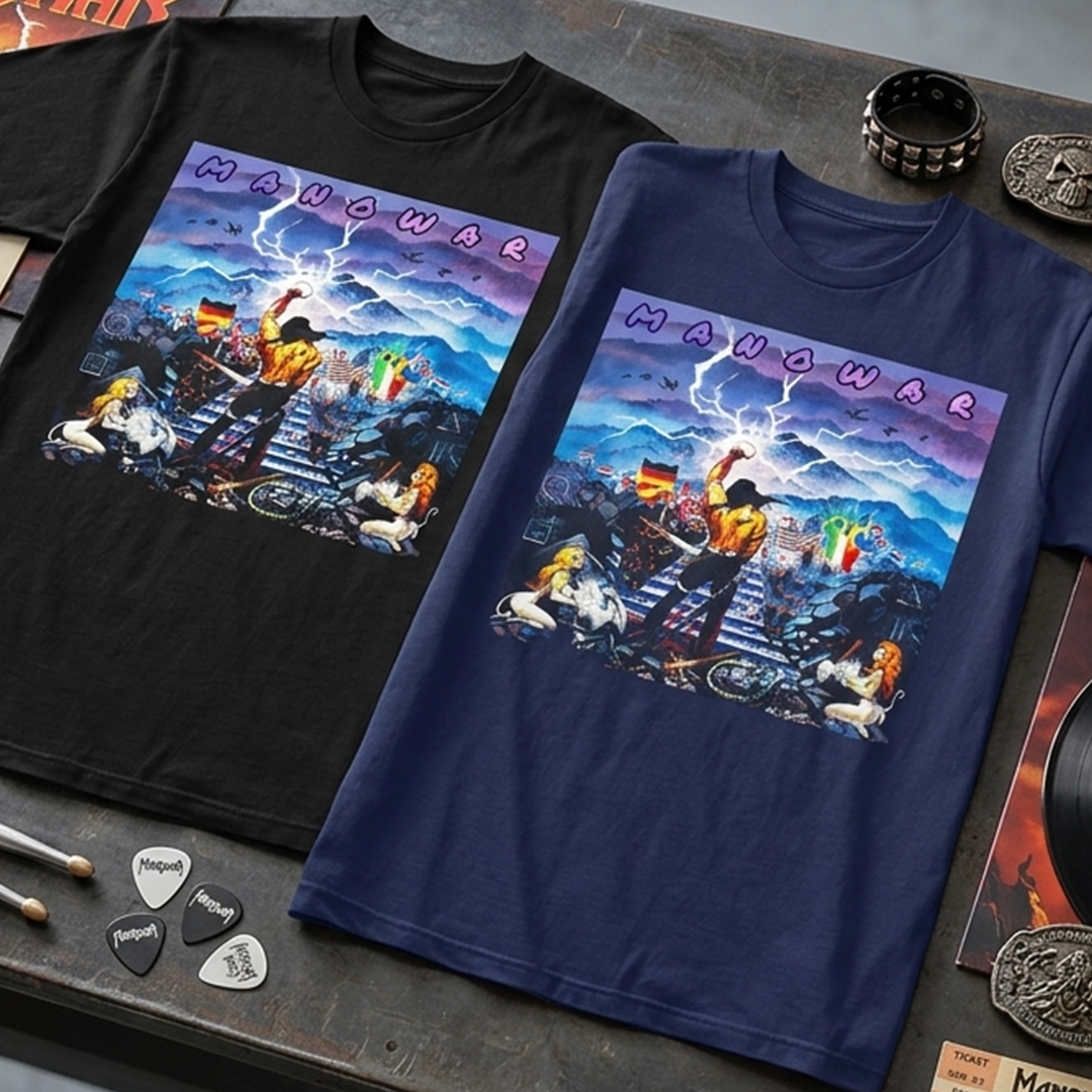Camiseta Algodon Manowar Poster
