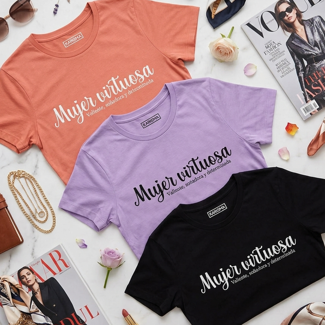 Camiseta Mujer Virtuosa Karisma Para Mujer