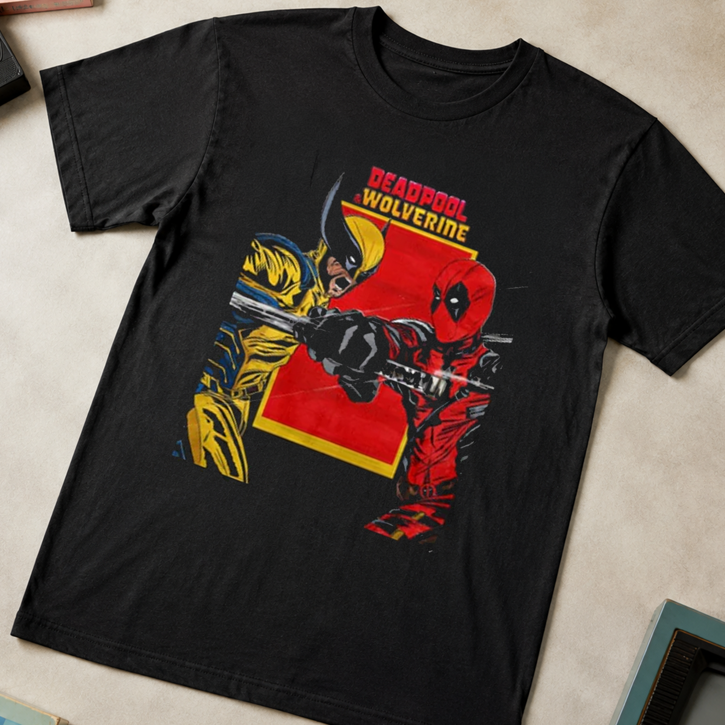 Camiseta Algodon Deadpool Y Wolverine Style