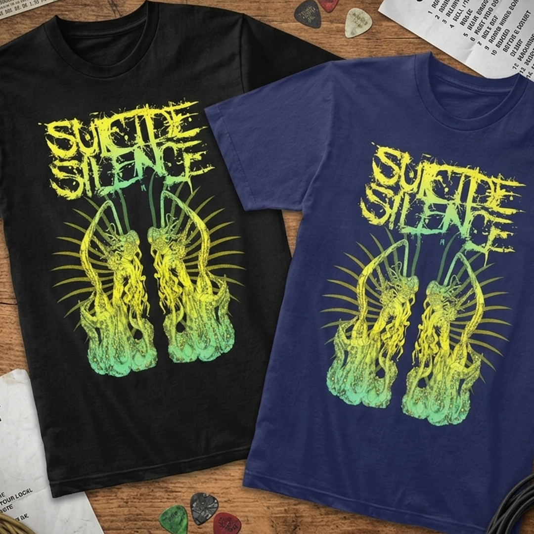 Camiseta Algodon Suicide Silence Style Art