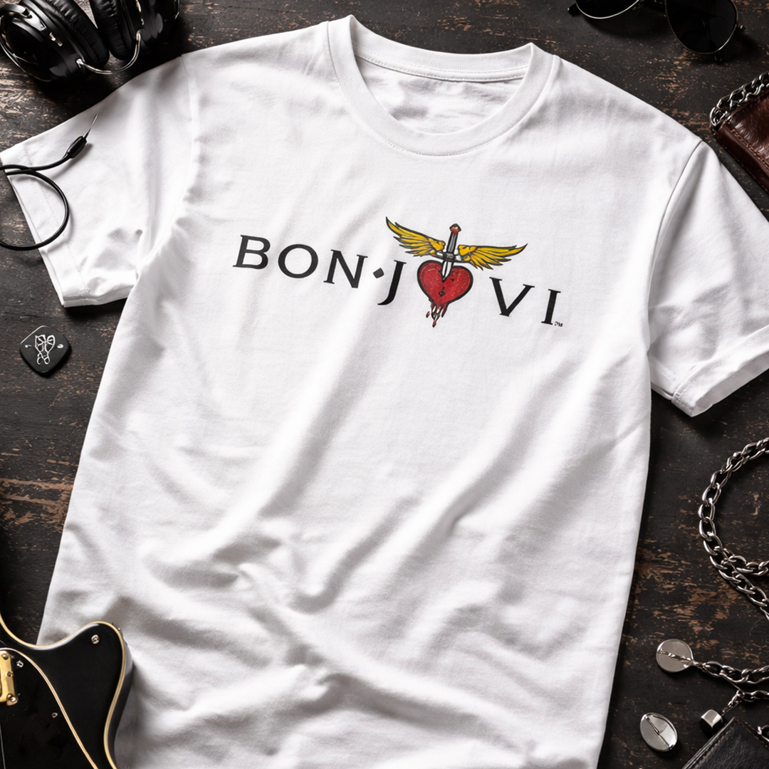 Camiseta en Algodon Rock Style Bon Jovi