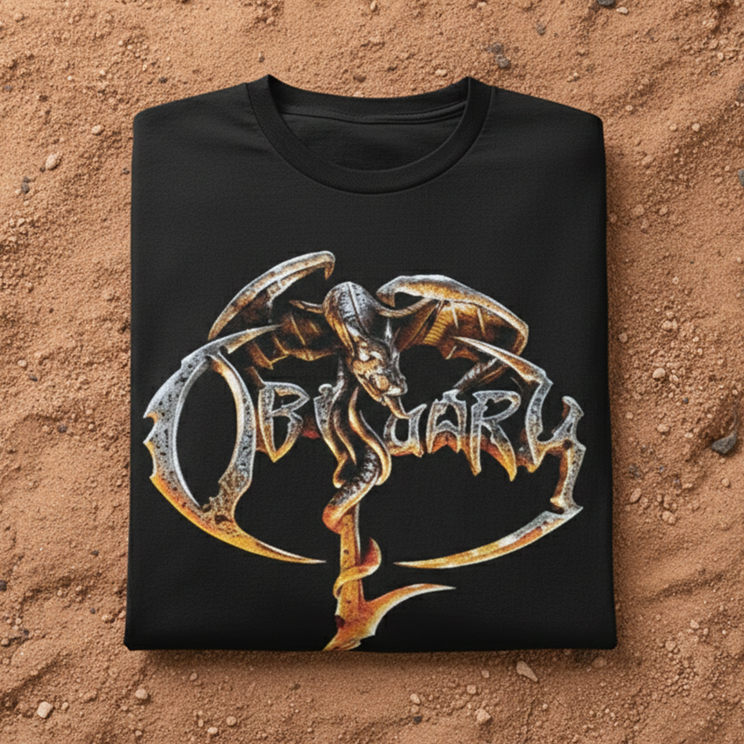 Camiseta Algodón Logo Obituary