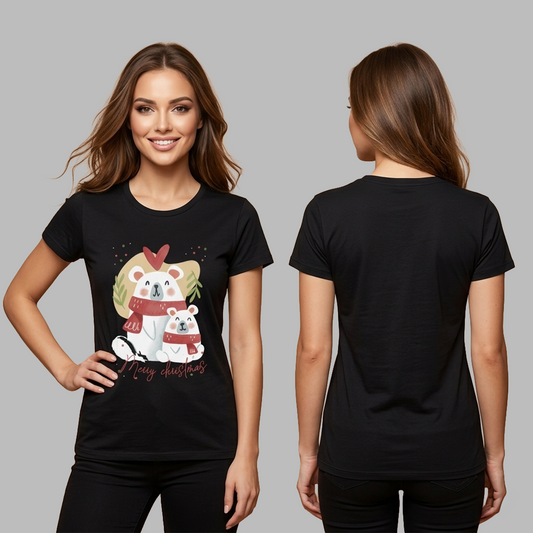 Camiseta Christmas bears Karisma para mujer