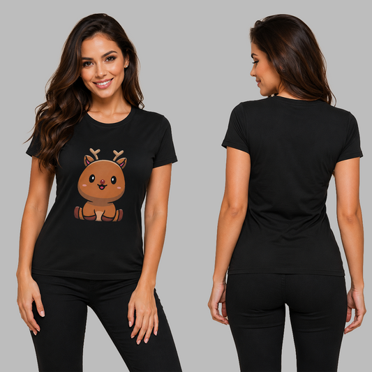 Camiseta Reno Navideño Karisma para mujer