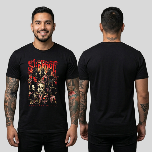 Camiseta Algodon Slipknot Anntenas To Hell