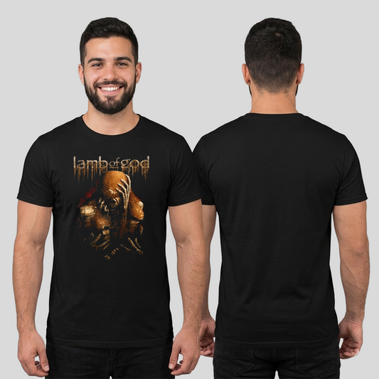 Camiseta Algodon Lamb Of God concierto Tour Band Heavy Metal