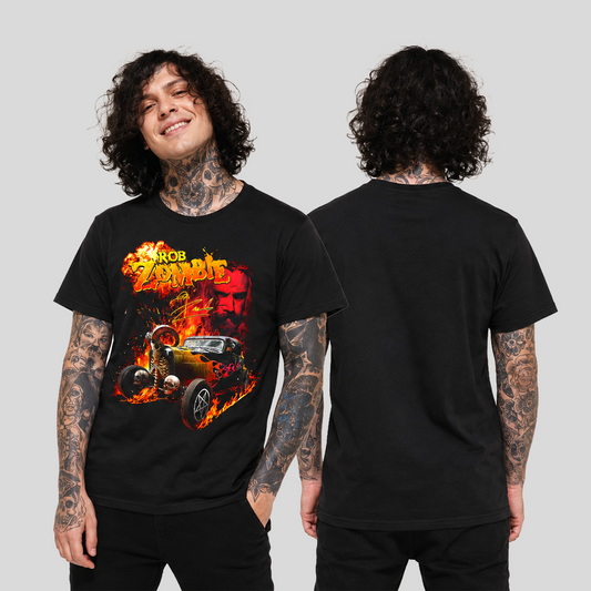 Camiseta Algodon Rob Zombie Car Style