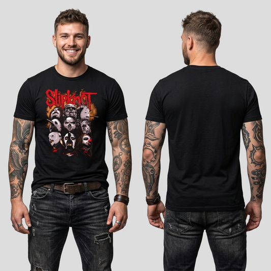 Camiseta Algodon Slipknot Group Art
