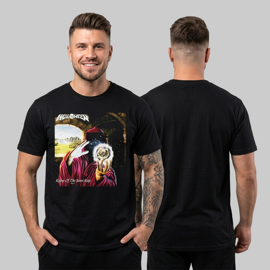 Camiseta Algodon Helloween Kepper Of The Seven Keys