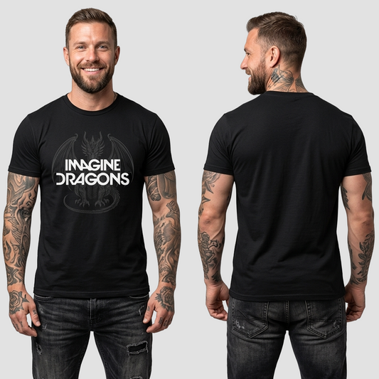 Camiseta Algodon Imagine Dragons Art 1