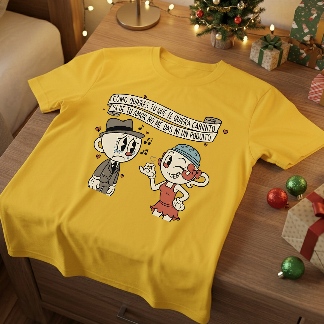Camiseta Fin De Año Como Quieres Tu Que Te Quiera Cariñito
