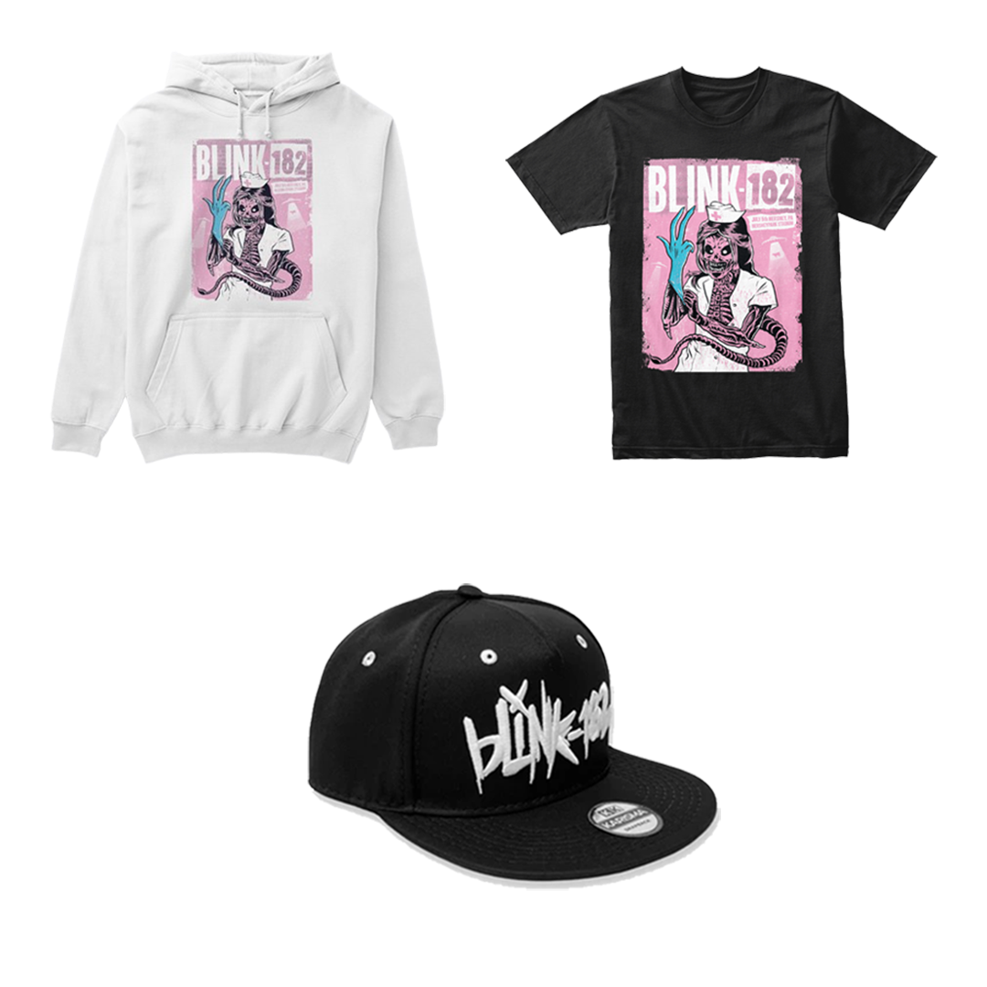 Combo Blink 182 Concert USA: Buzo, Camiseta y Gorra