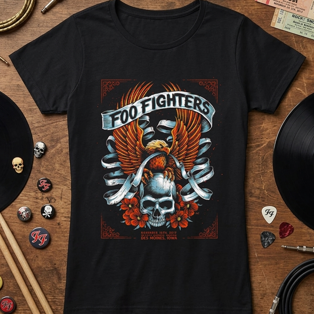 Camiseta Foo Fighters iowa Poster MUJER