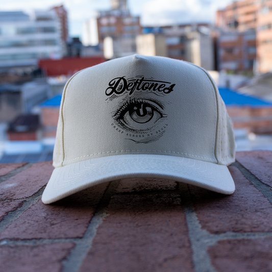 Gorra 5 Paneles Deftones Ojo Hueso/Beige
