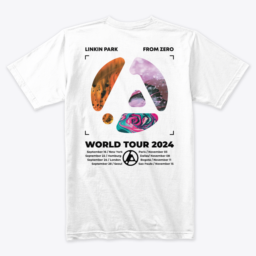 Camiseta Algodon Linkin Park From Zero Tour Orange
