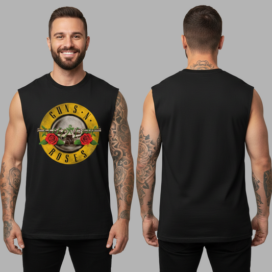 Esqueleto en Algodon Guns N roses Logo Vintage