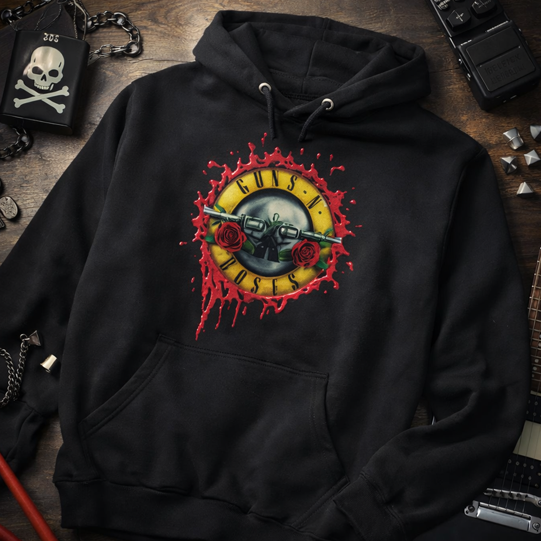 Buzo Capota Guns N Roses Logo Blood Art