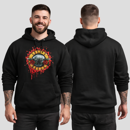 Buzo Capota Guns N Roses Logo Blood Art