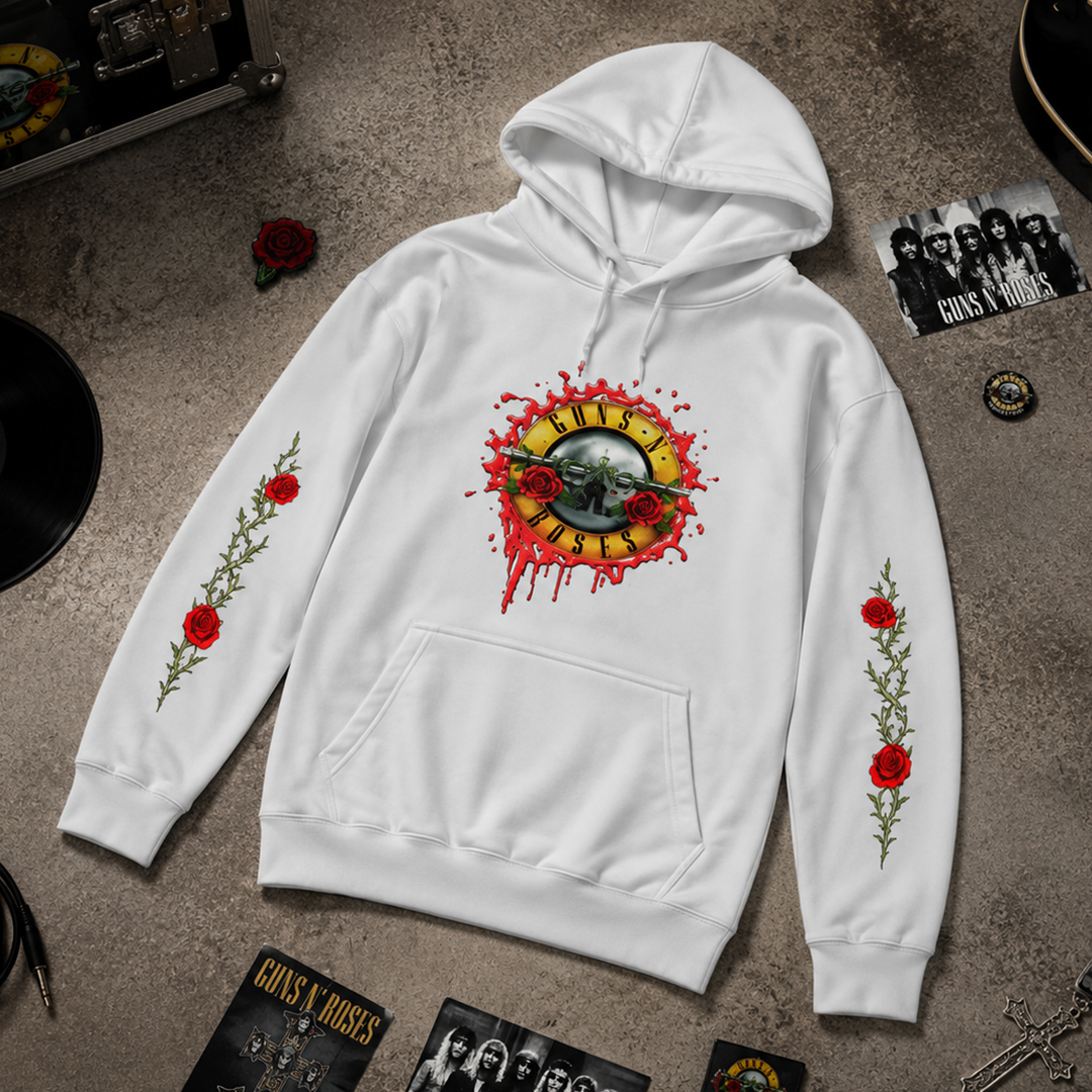 Buzo Capota Guns N Roses Logo Blood Doble Estampado