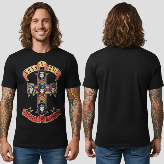 Camiseta Algodon Guns N Roses Art Plus