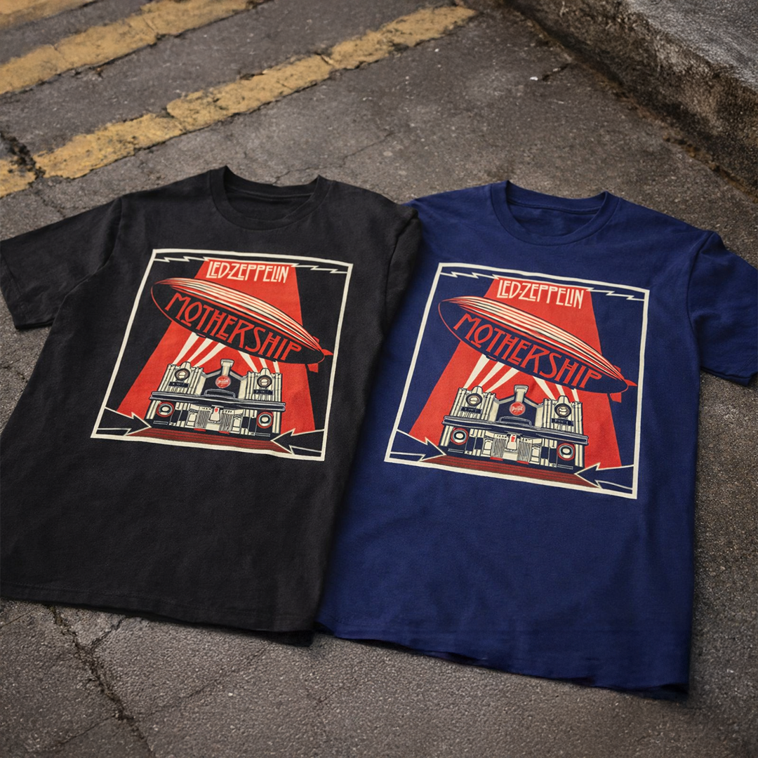 Camiseta Algodon Led Zeppelin Mothership