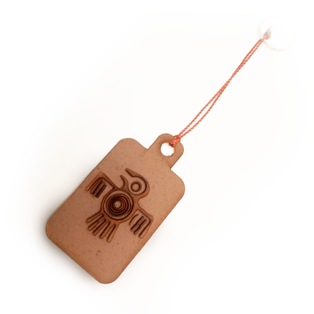 Llavero Precolombino en MDF con obras reconocidas